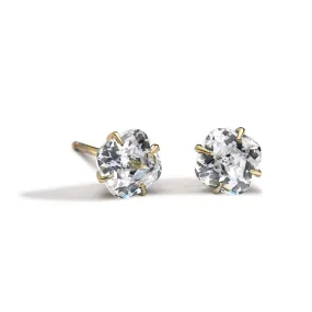 Diamond Stud Mount Cushion Shaped Prong Set