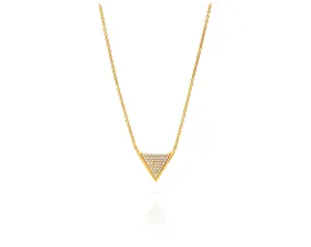 Diamond Triad Necklace - Gold