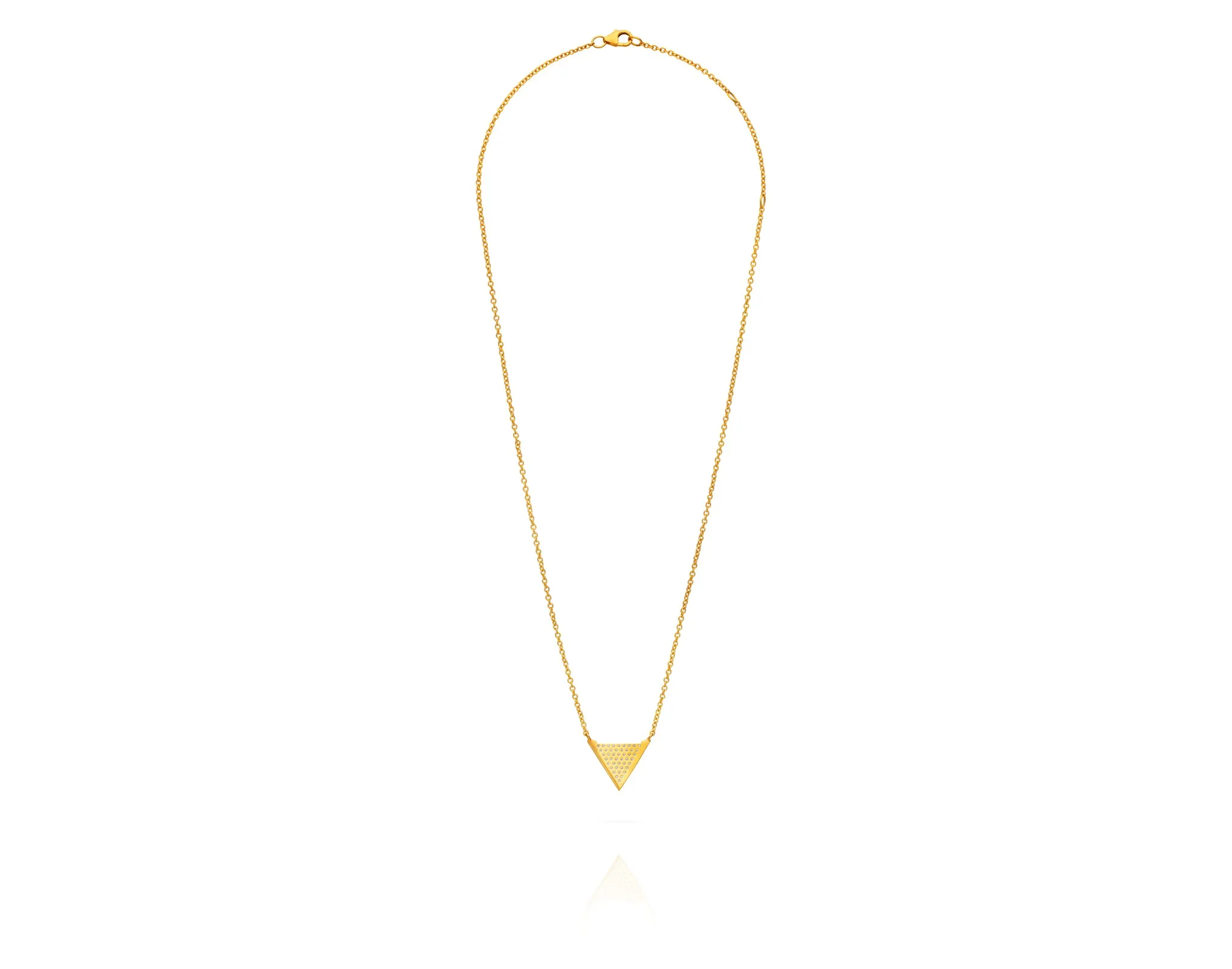 Diamond Triad Necklace - Gold