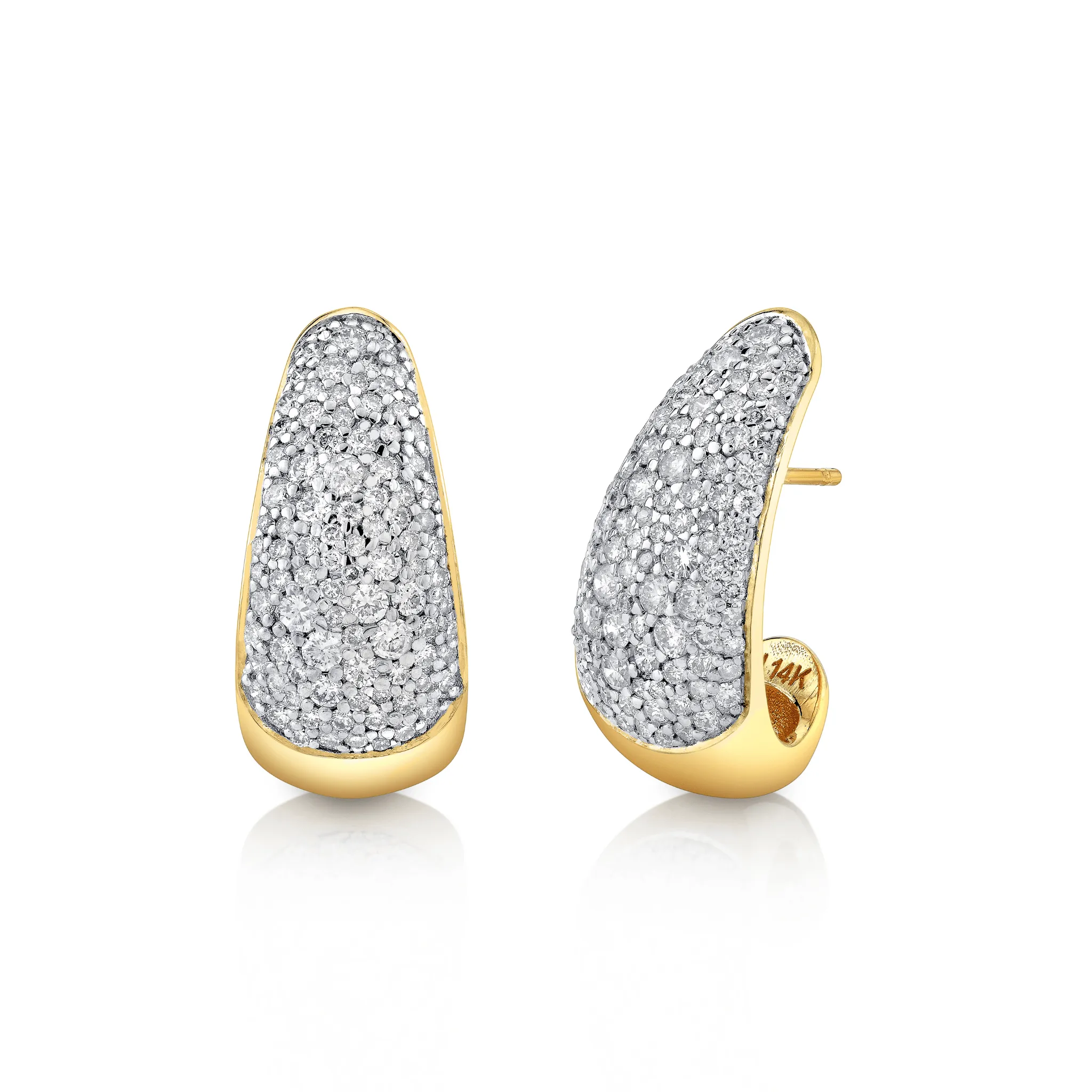 Diamond Tusk Earrings