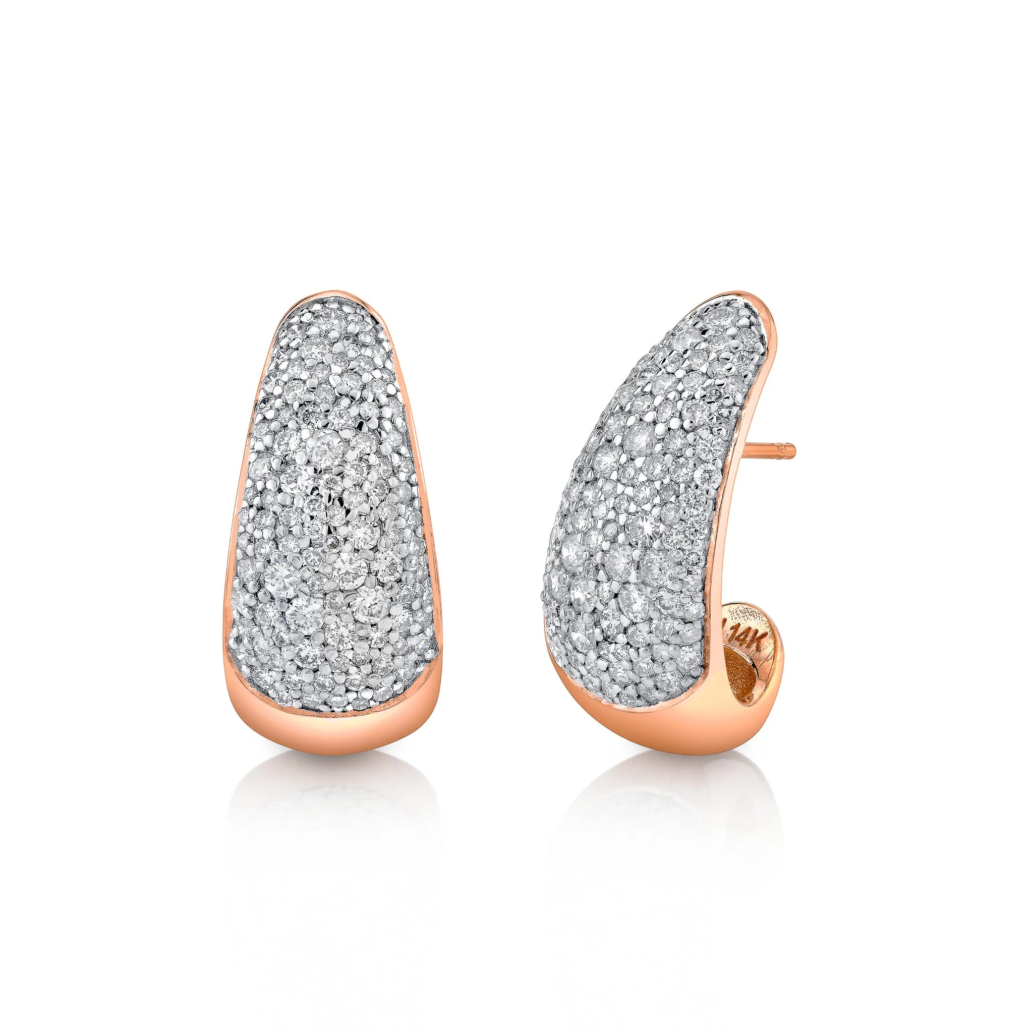 Diamond Tusk Earrings