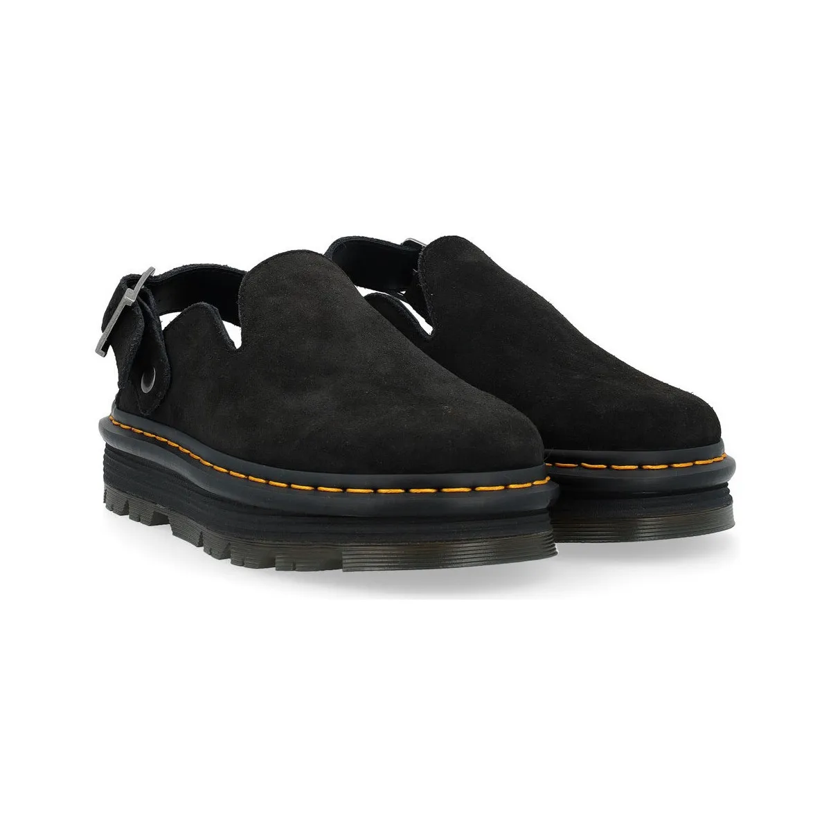 Dr Martens Zebzag mules de ante negro