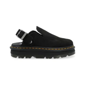 Dr Martens Zebzag mules de ante negro