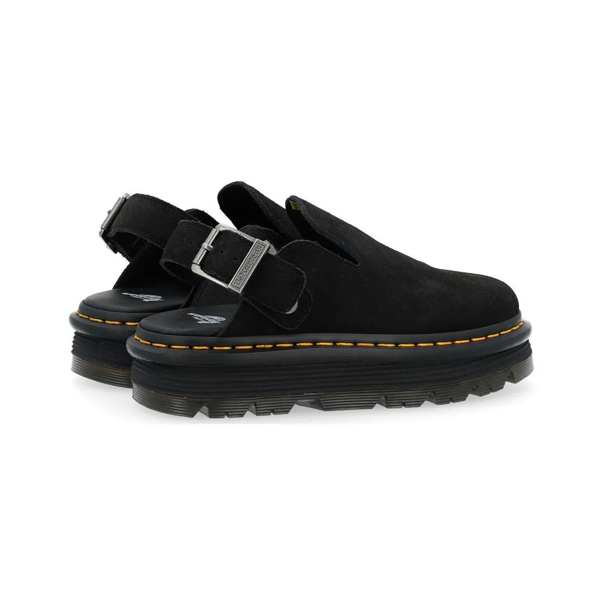 Dr Martens Zebzag mules de ante negro