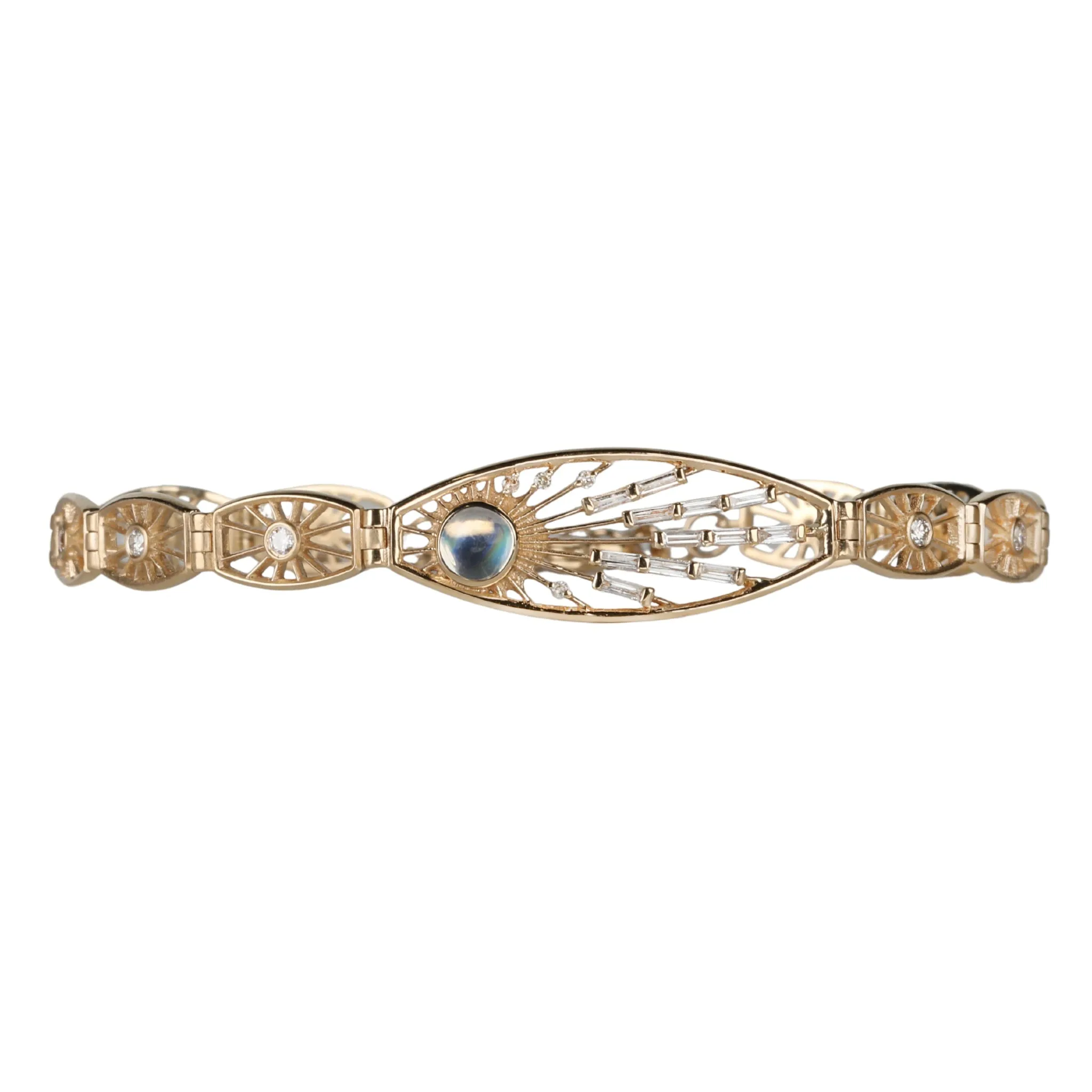 Dream Maker Moonstone Diamond Eye Bracelet