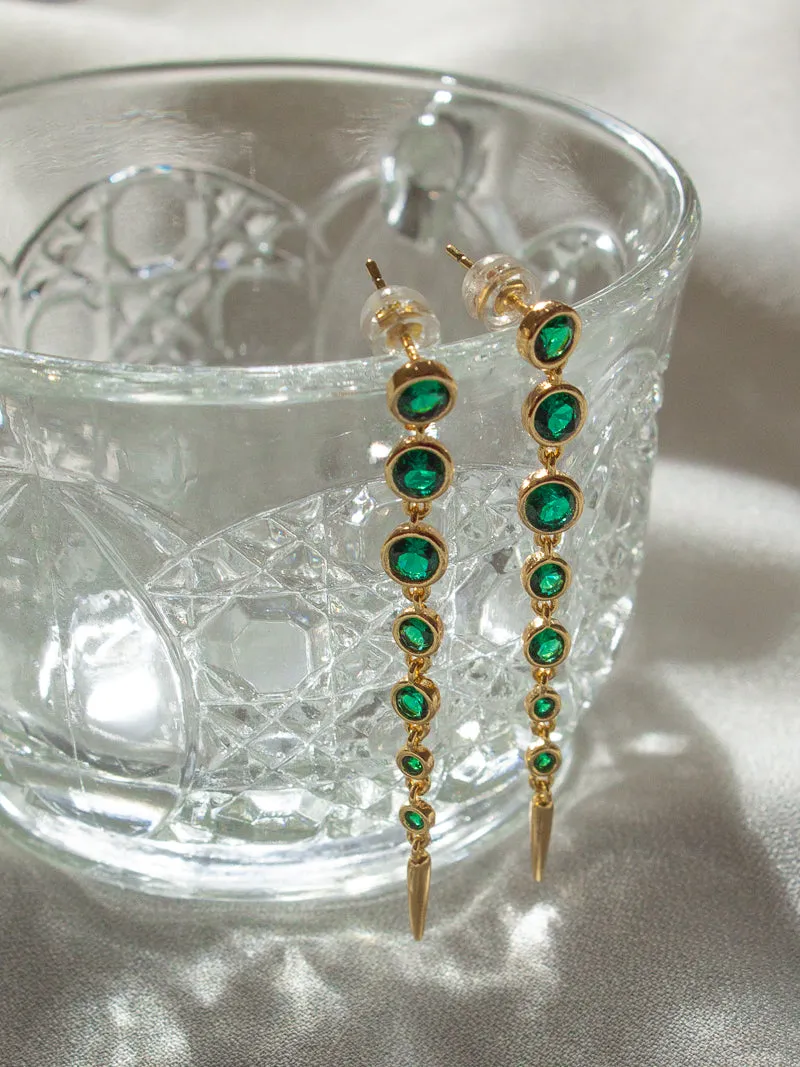 Emerald Rain Earrings