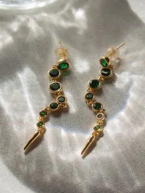 Emerald Rain Earrings