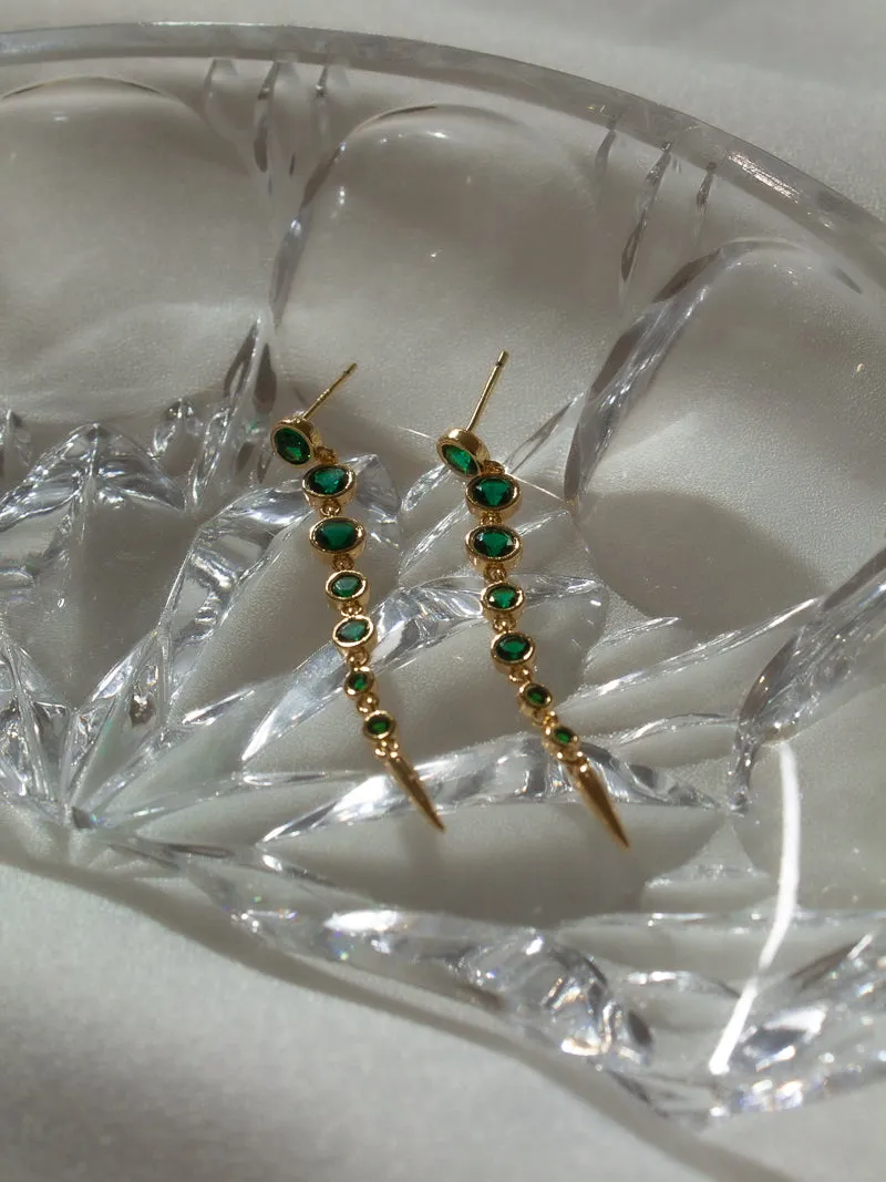 Emerald Rain Earrings