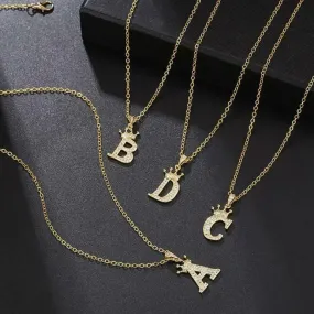 English Alphabet Letters Jewelry Women's Necklace - S4459422