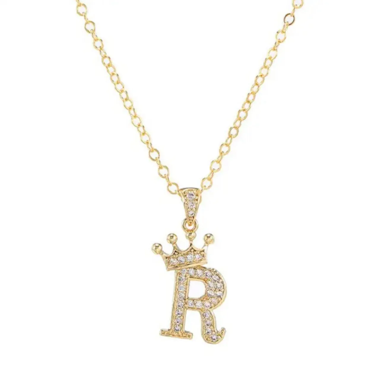 English Alphabet Letters Jewelry Women's Necklace - S4459422