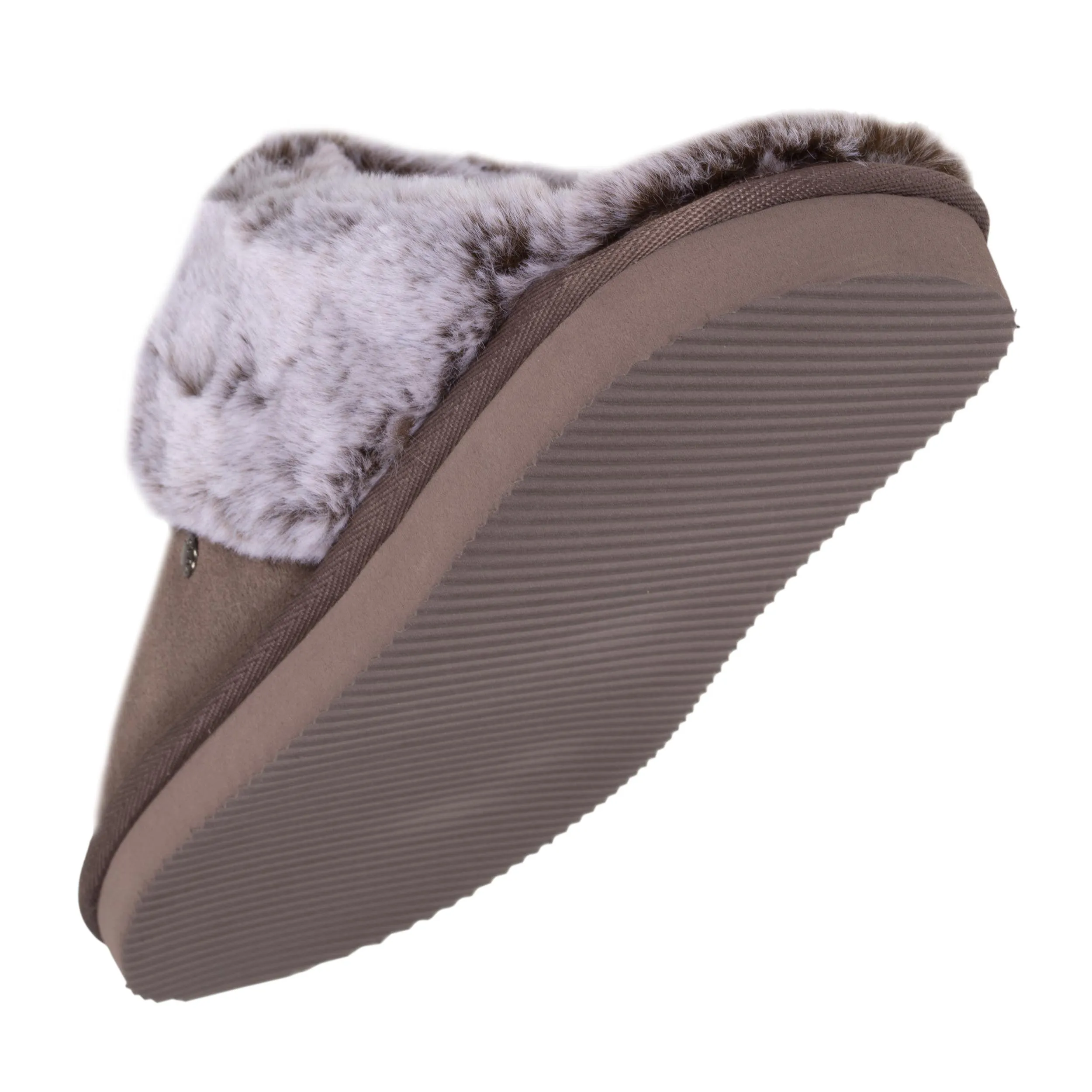 Femme Taupe Mules Slippers