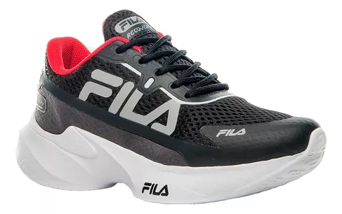 Fila - Zapatillas Deportivas Negras para Niños - Modelo Recovery