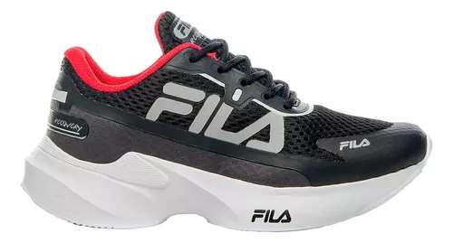 Fila - Zapatillas Deportivas Negras para Niños - Modelo Recovery