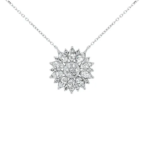 Floral Diamond Necklace