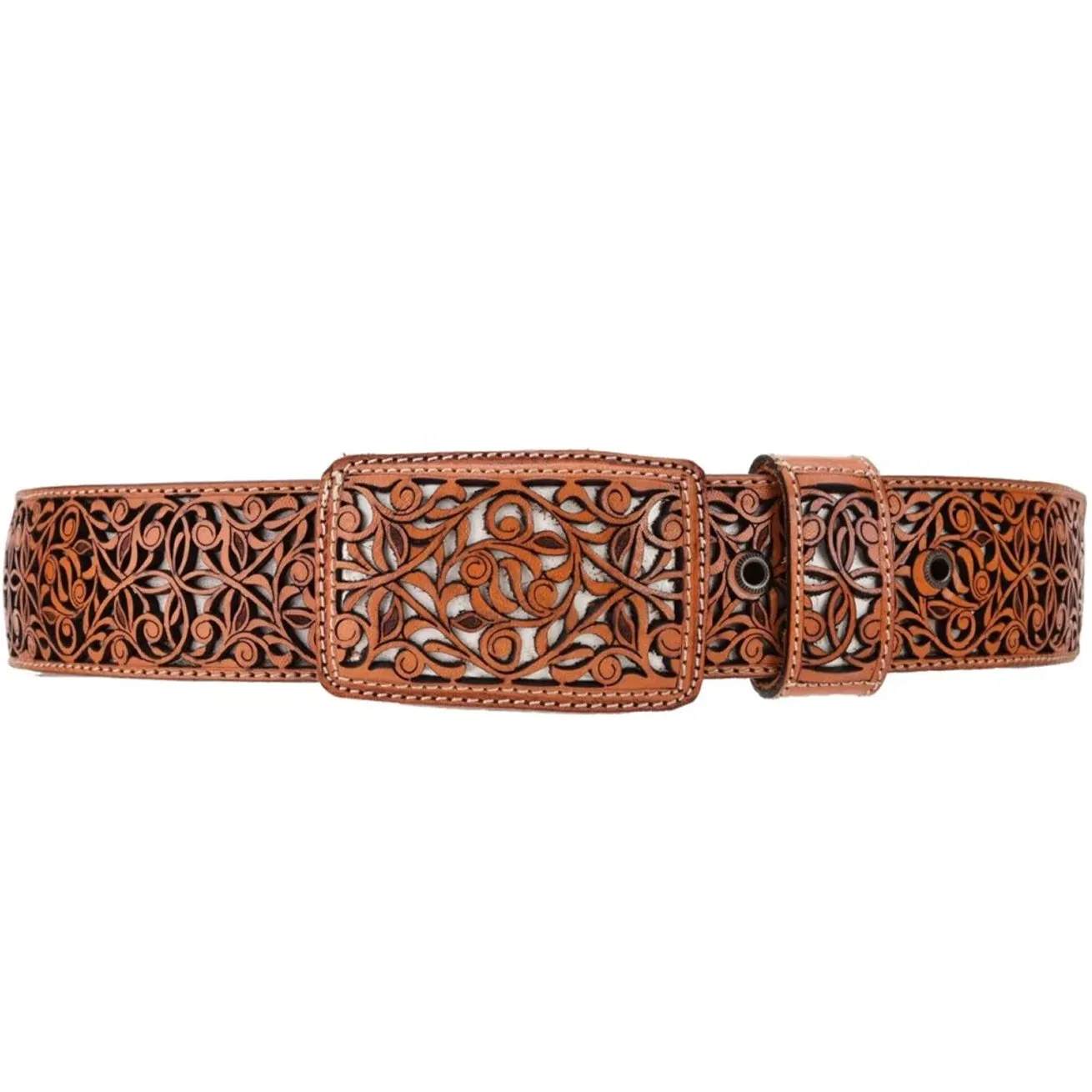 Floral Laser Cut Cowboy Belts