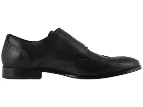 Florsheim Jetson Wing Tip Single Monk Strap Black SmoothSize 12D