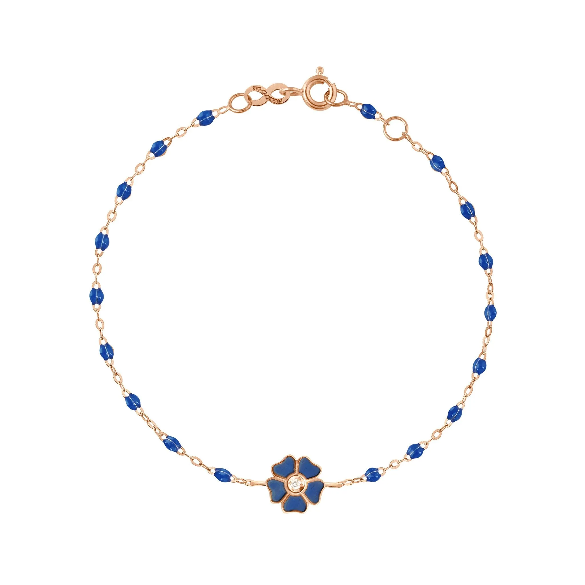 Flower Classic Gigi Lapis Diamond Bracelet, Rose Gold, 6.7 inch