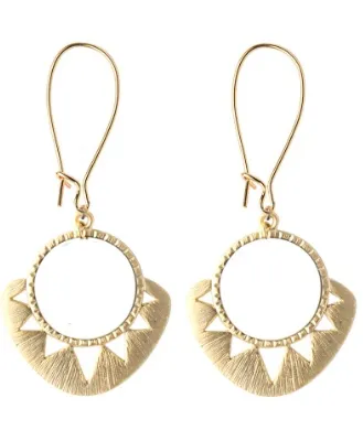 Geometric Sun Earrings