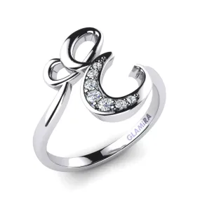 Glamira E Initial Ring