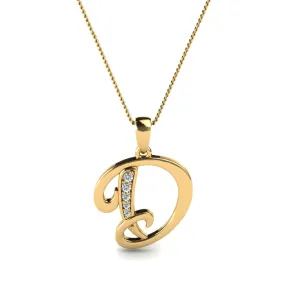 Glamira Initials Colgante D: Personalized Pendant Necklace