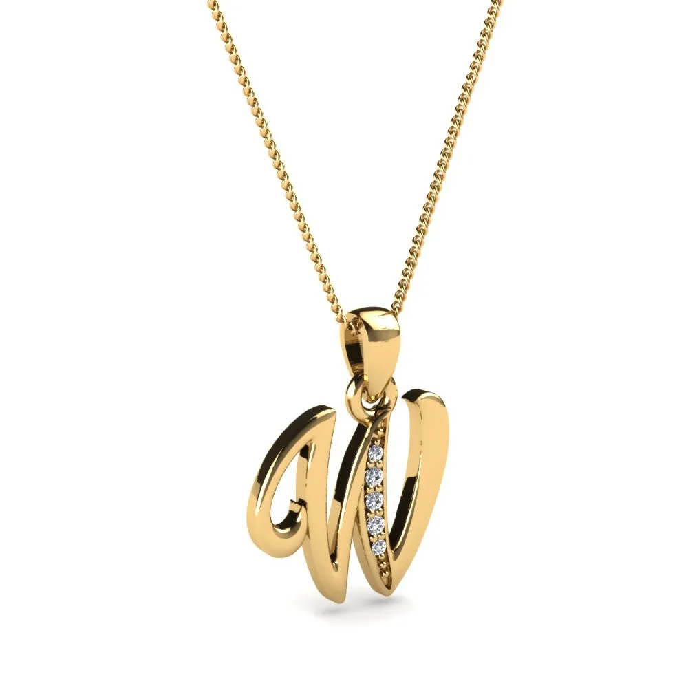 Glamira Initials Colgante W custom pendant with initials