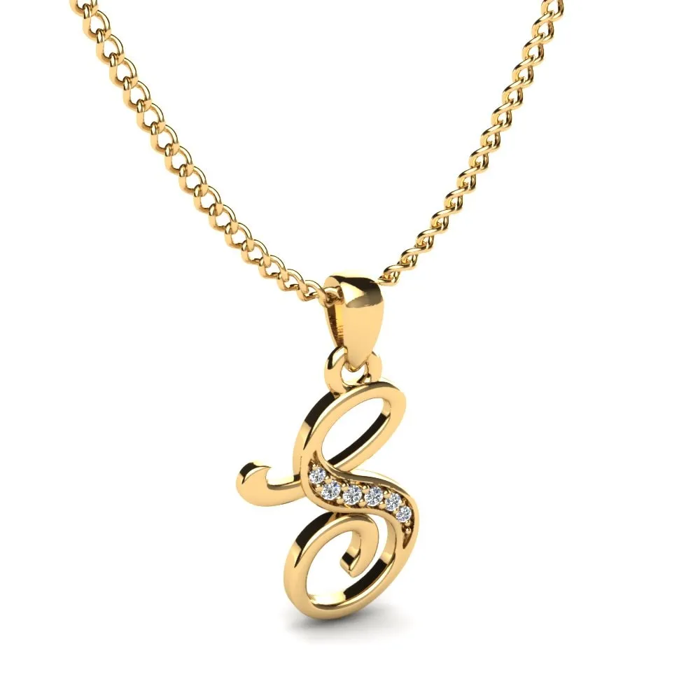 Glamira S Initials Pendant