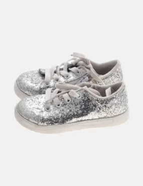 glitter lace-up shoe