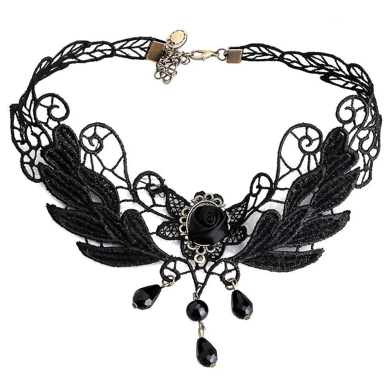 Gothic Jewellery, Women's Necklace, Acrylic Lace, Collar, Vintage Necklace