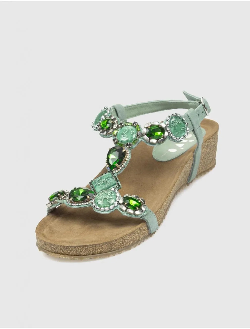 Green Leiko Sandals, Obvio Shoes