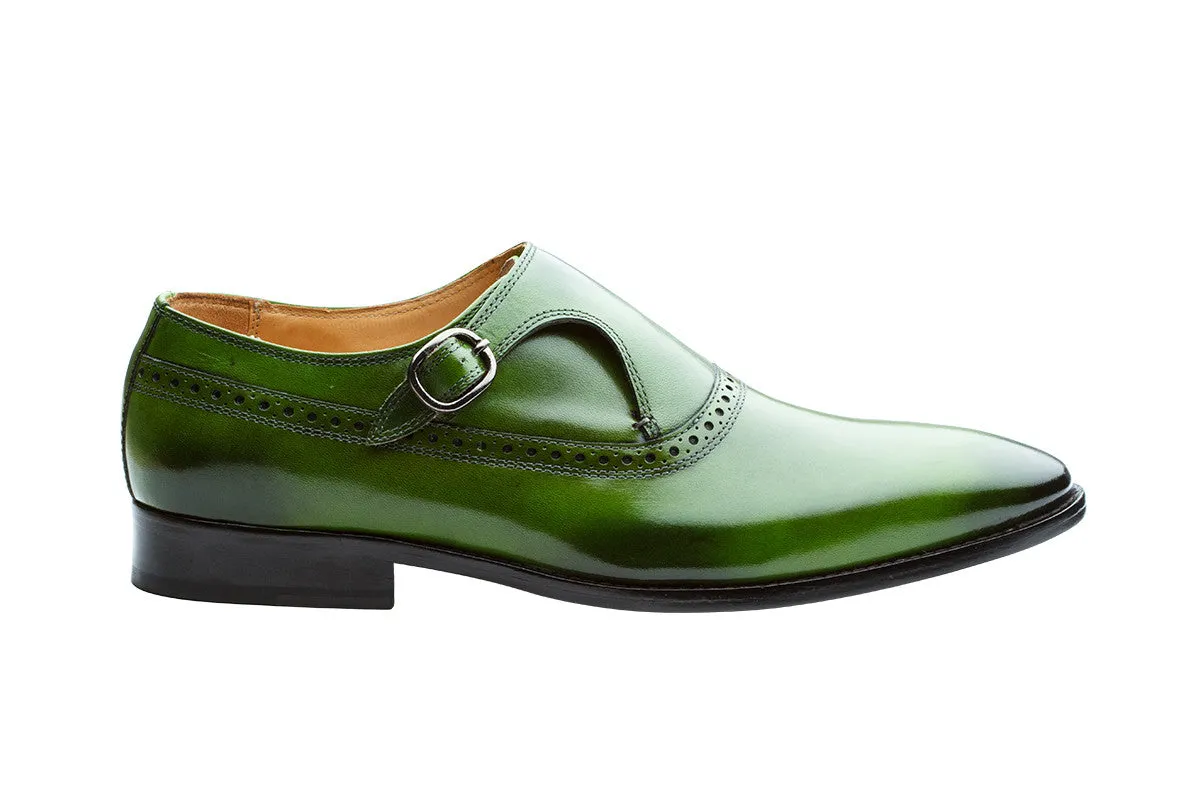 Green Monk Strap Brogue