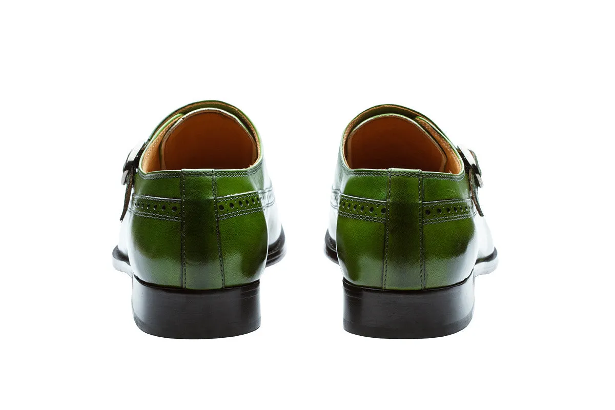 Green Monk Strap Brogue