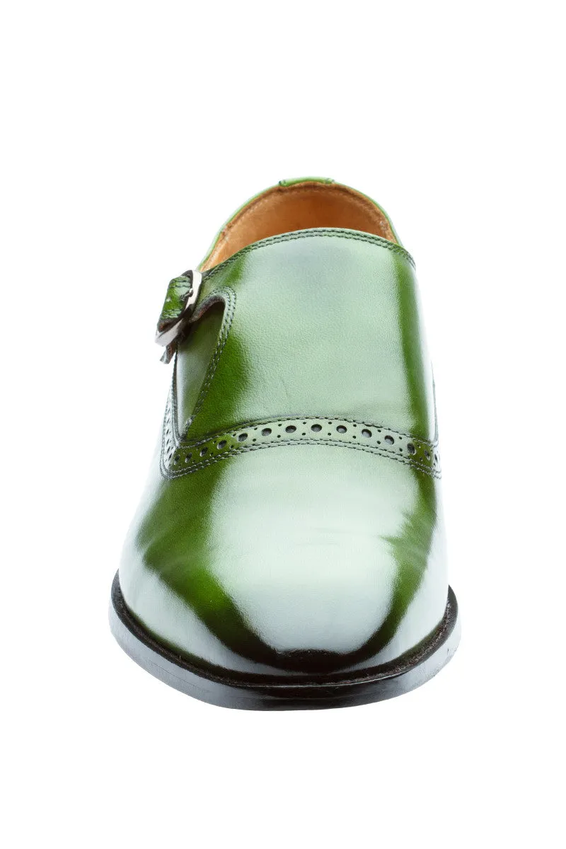 Green Monk Strap Brogue