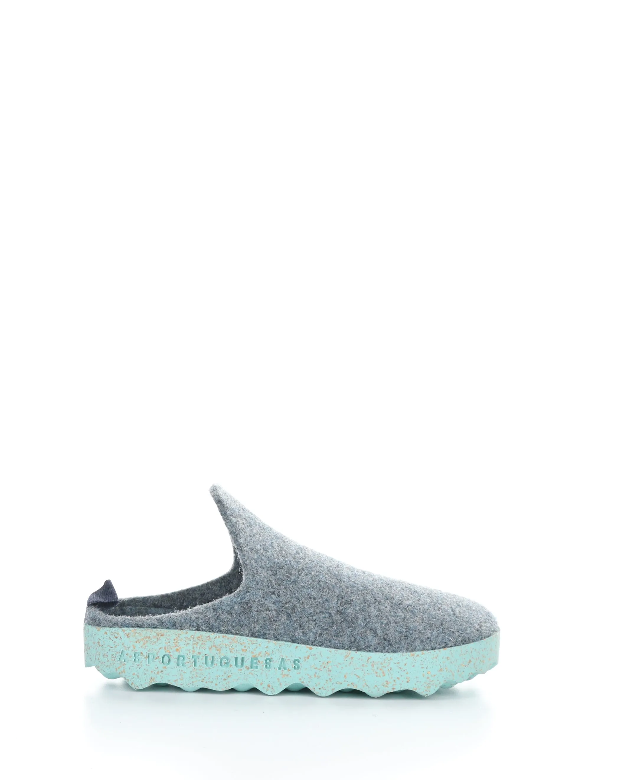 Grey Blue Slip-on Mules - COME023ASP 065