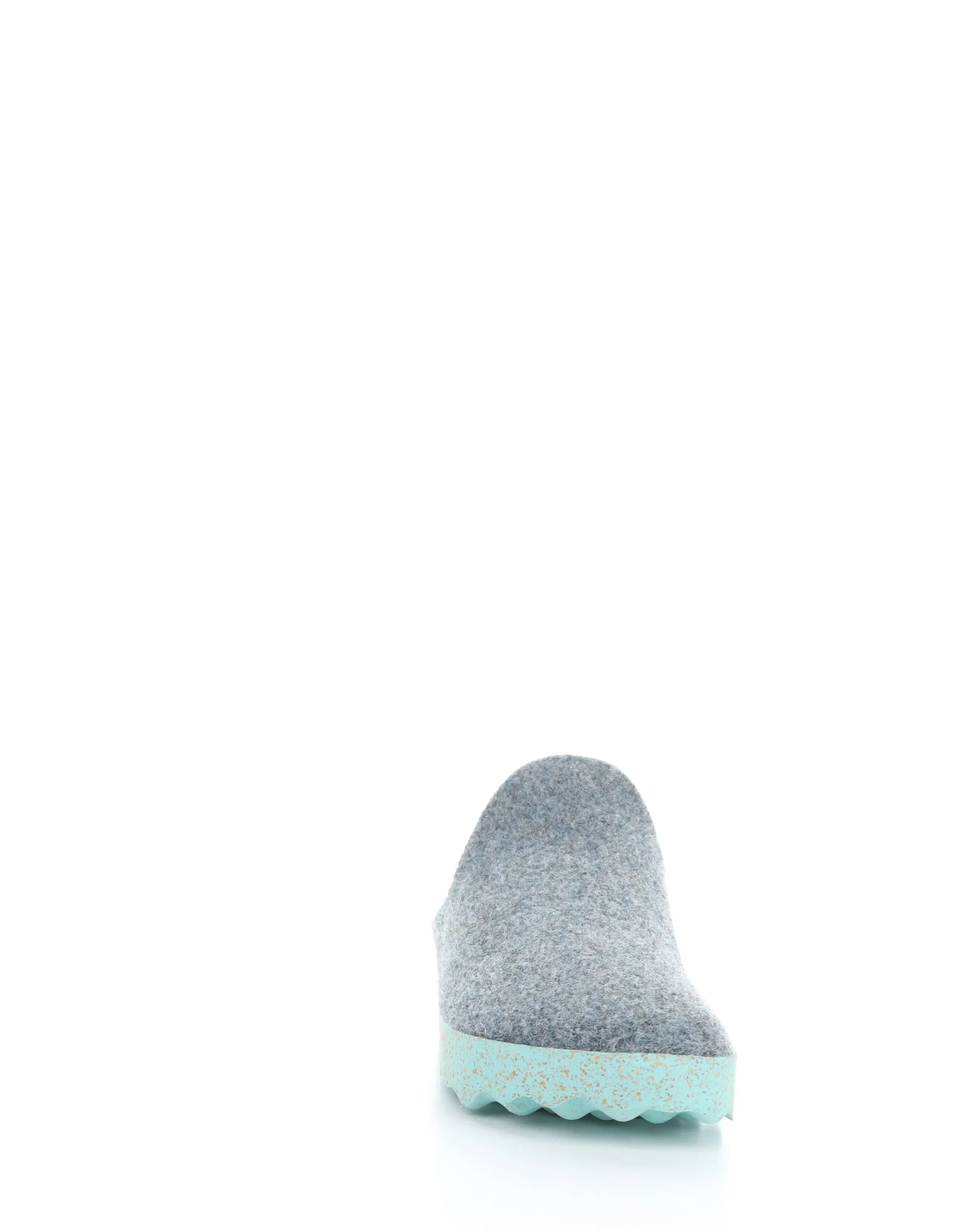 Grey Blue Slip-on Mules - COME023ASP 065