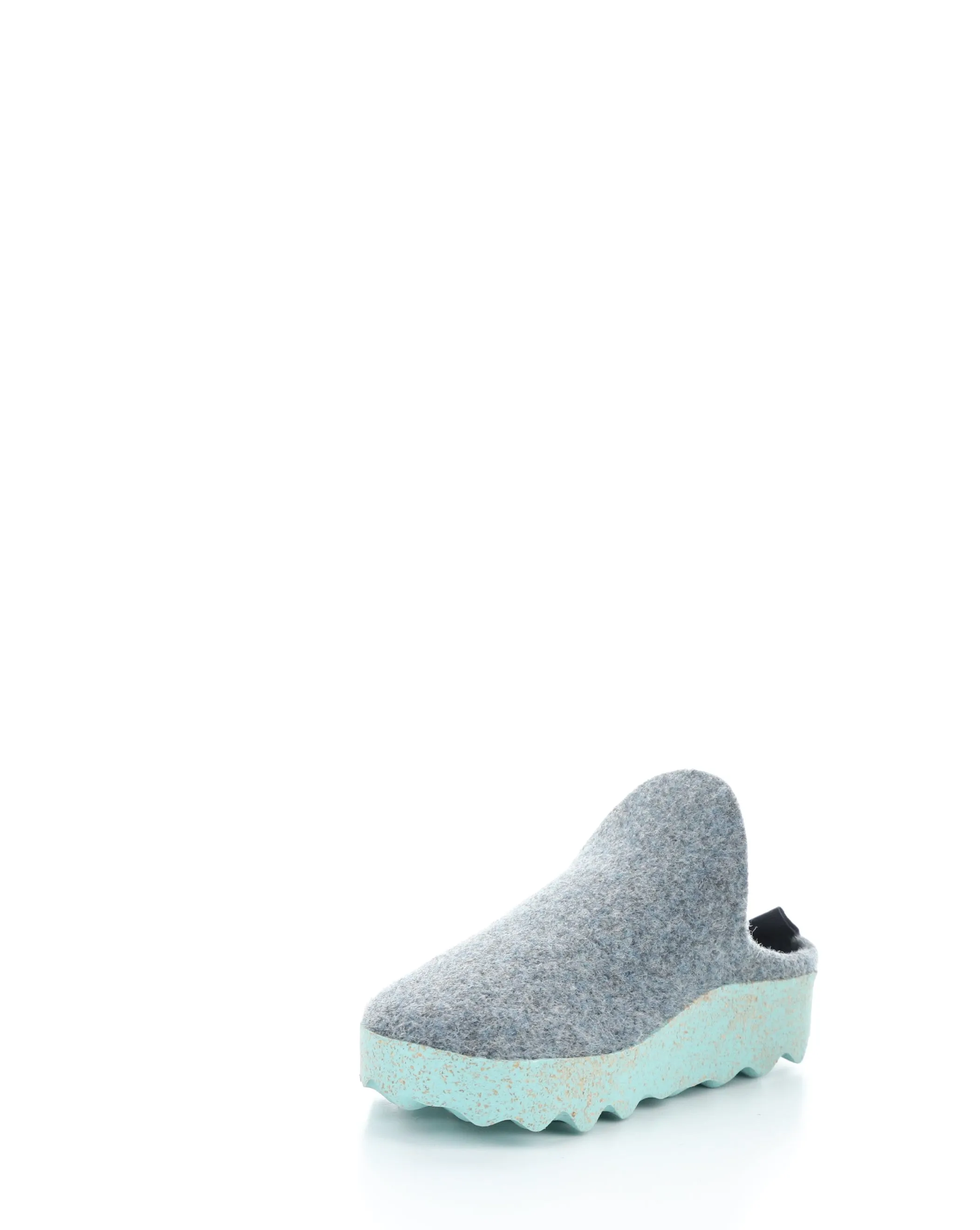 Grey Blue Slip-on Mules - COME023ASP 065