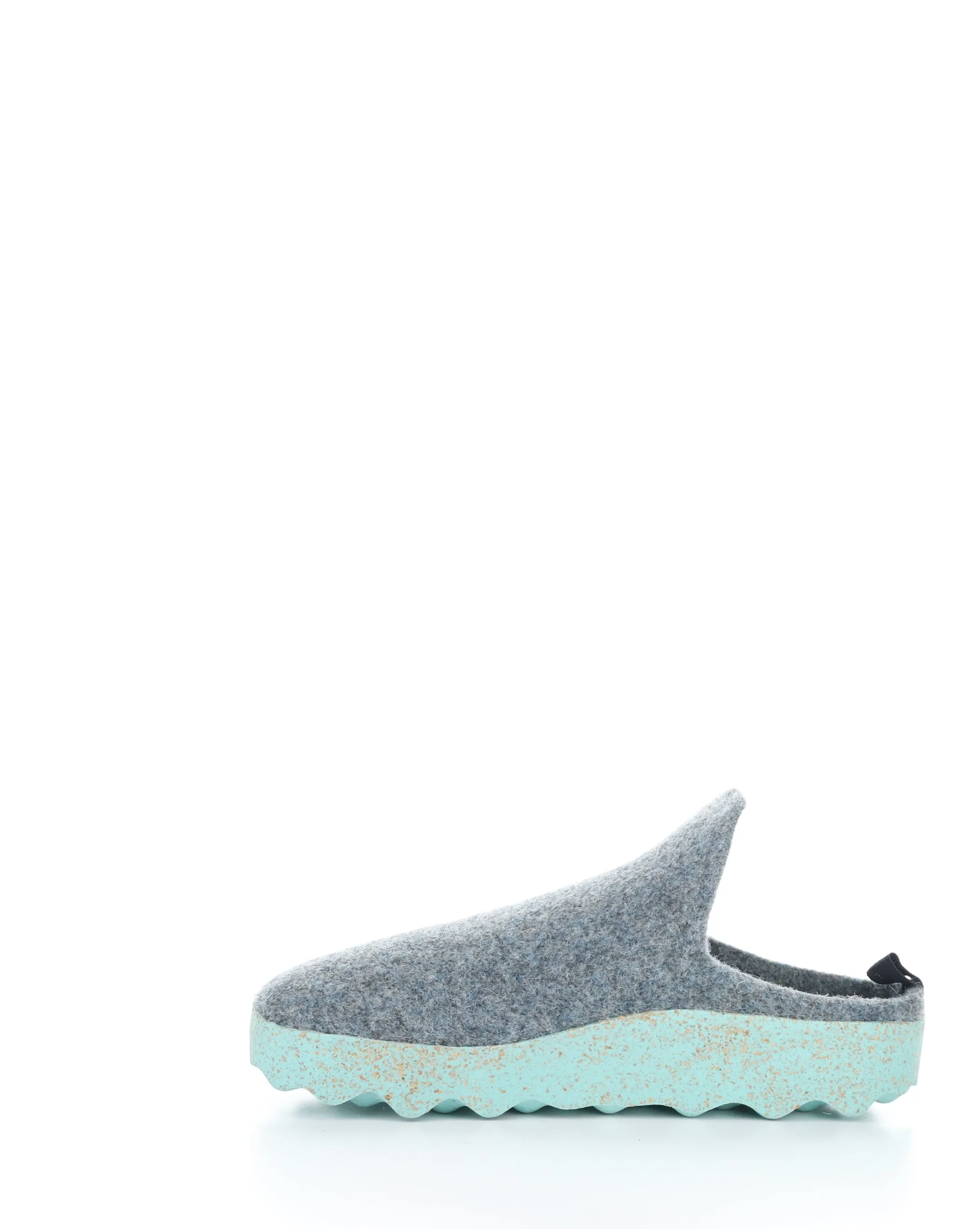 Grey Blue Slip-on Mules - COME023ASP 065