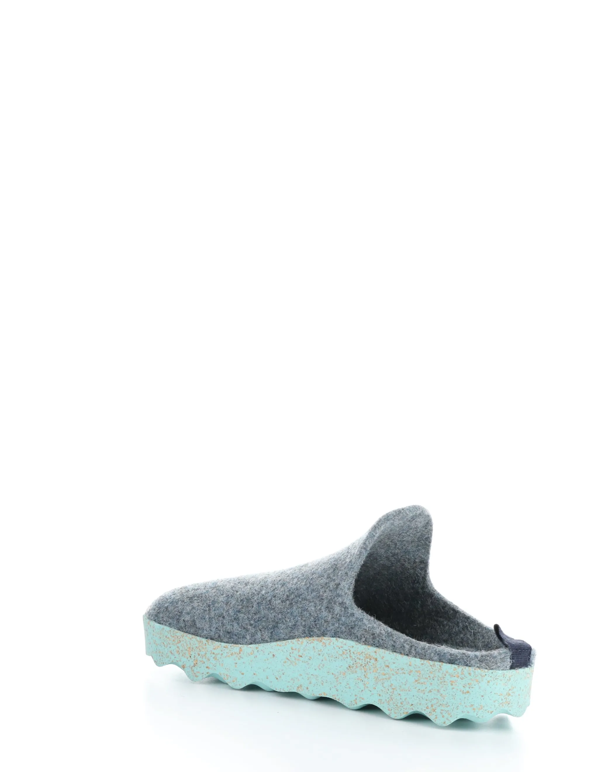 Grey Blue Slip-on Mules - COME023ASP 065