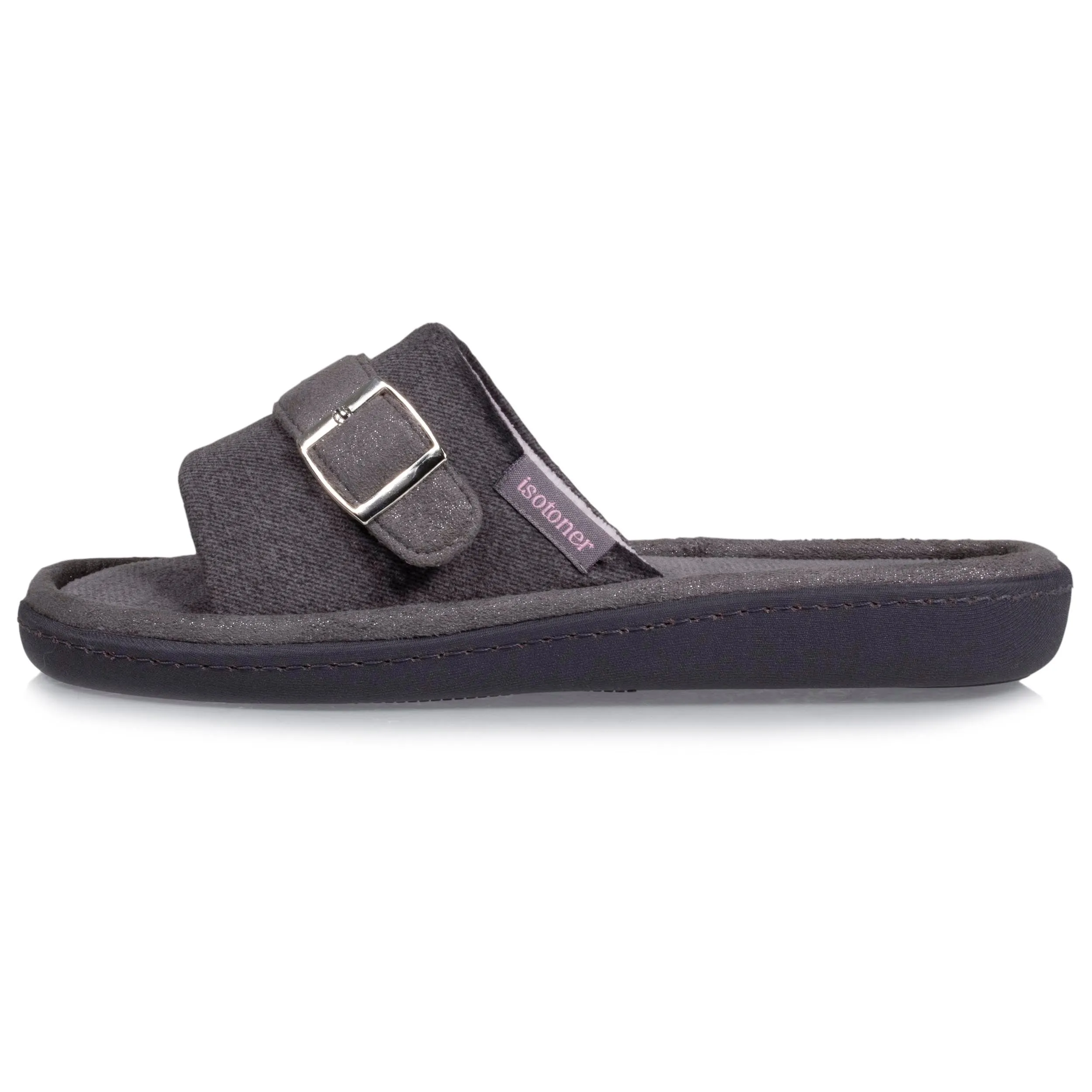 Grey Women's Slip-On Sandals