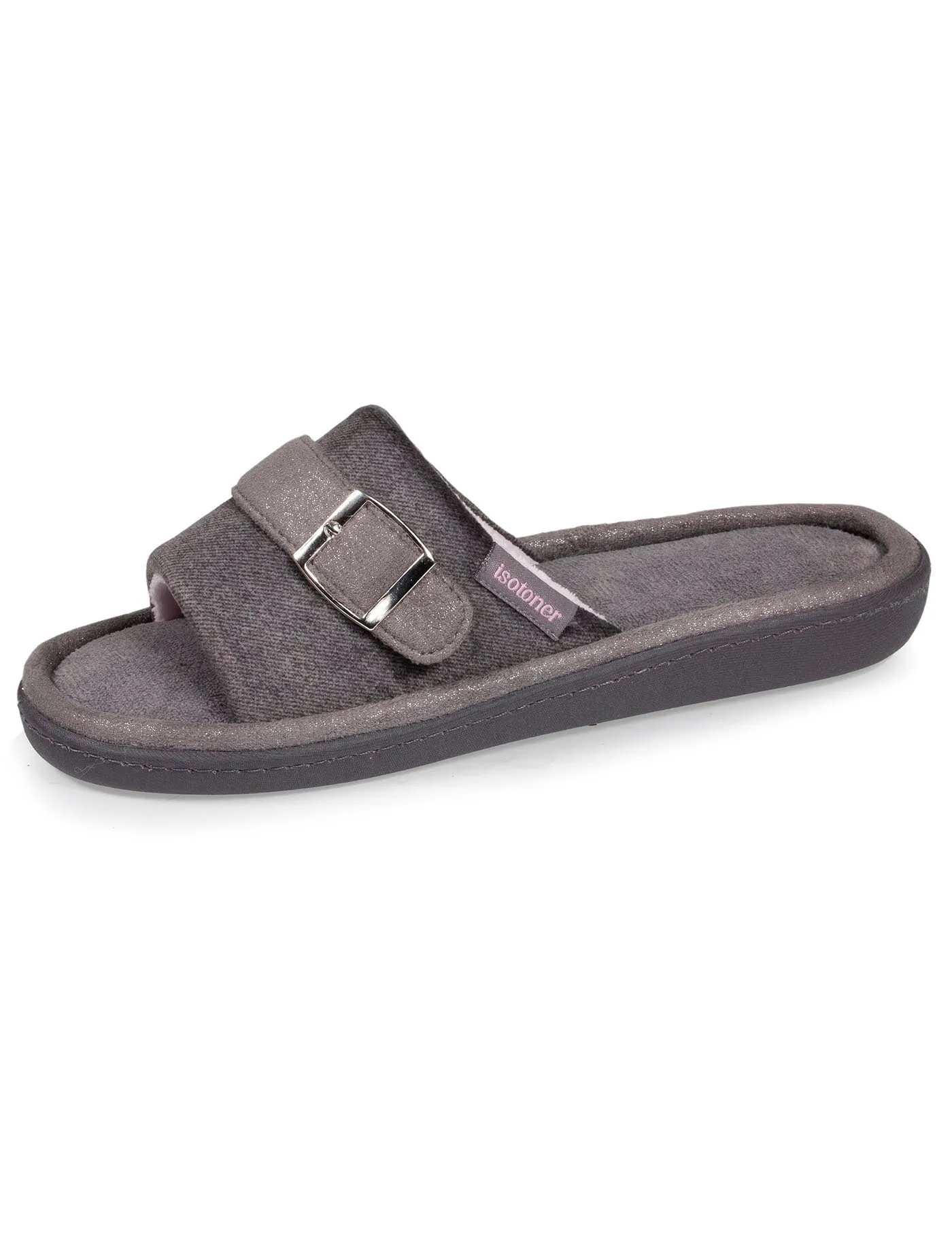 Grey Women's Slip-On Sandals