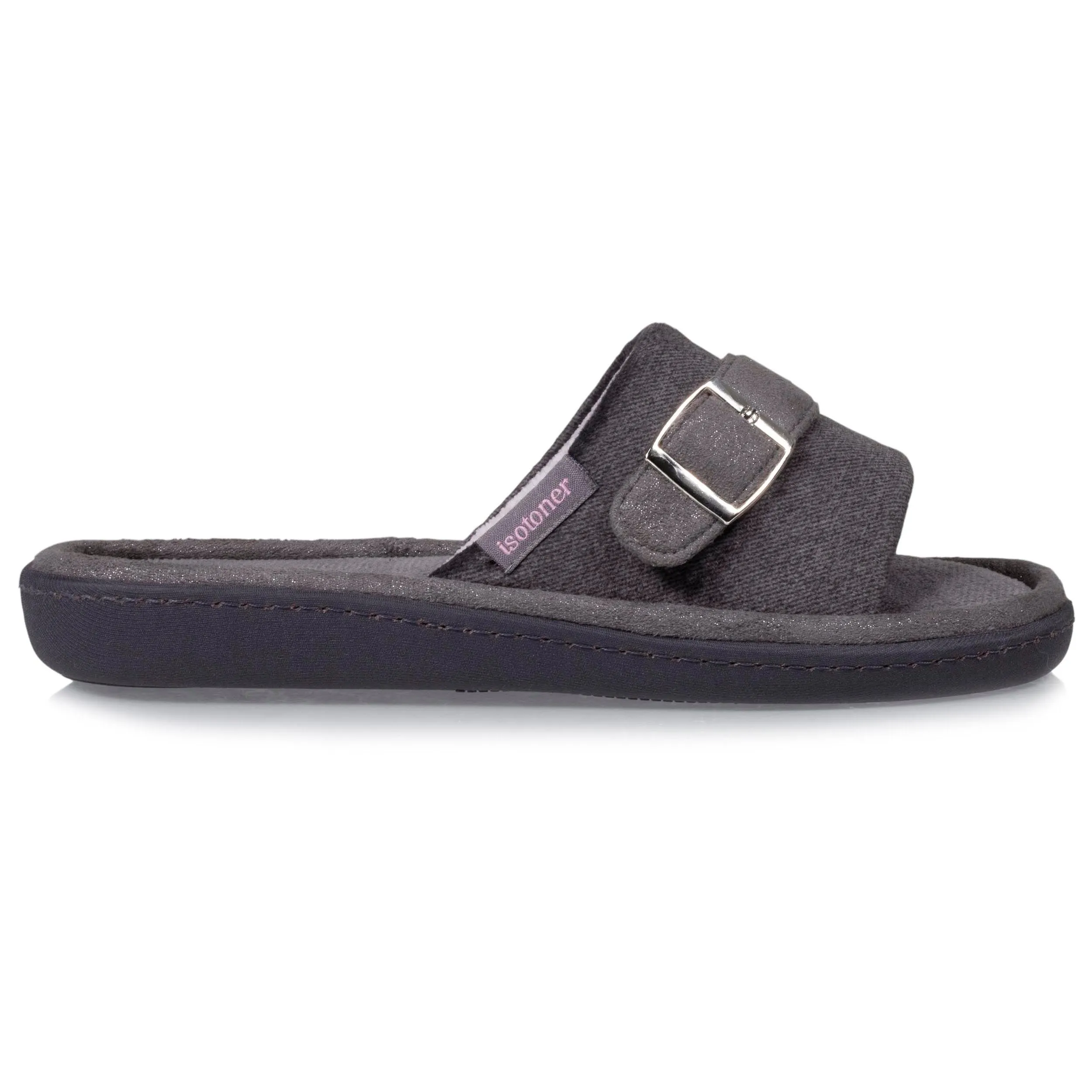 Grey Women's Slip-On Sandals