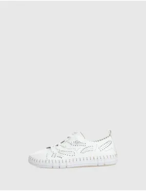 Happy Monk Cretta-014 White Sneaker