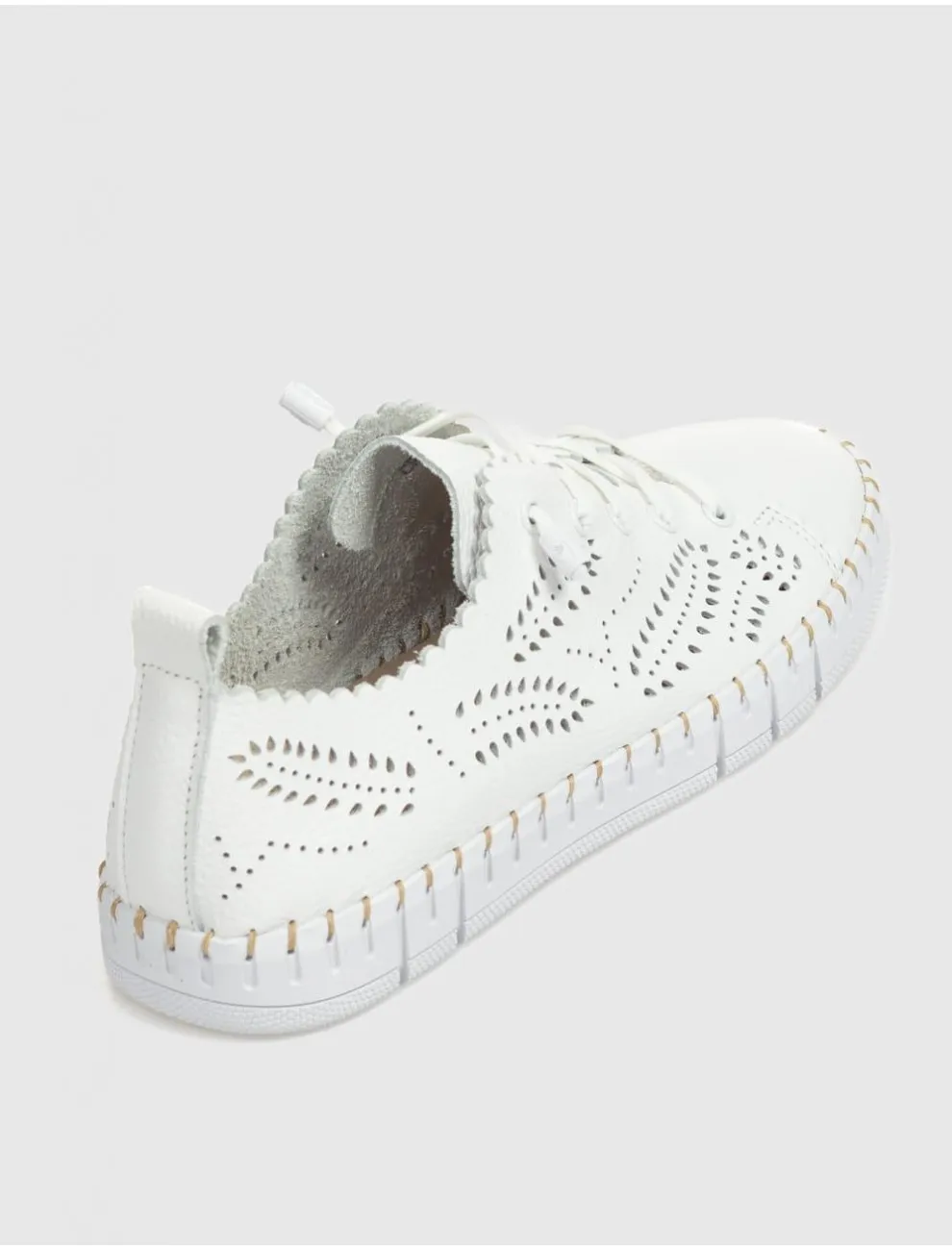 Happy Monk Cretta-014 White Sneaker