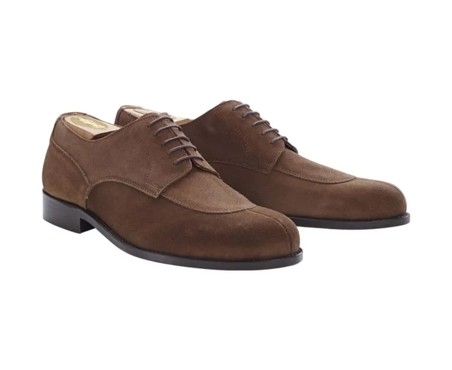 Havana Suede Derby Shoes - Leather sole - PADDINGTON.