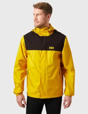 Helly Hansen Vancouver Rain yellow jacket for men.