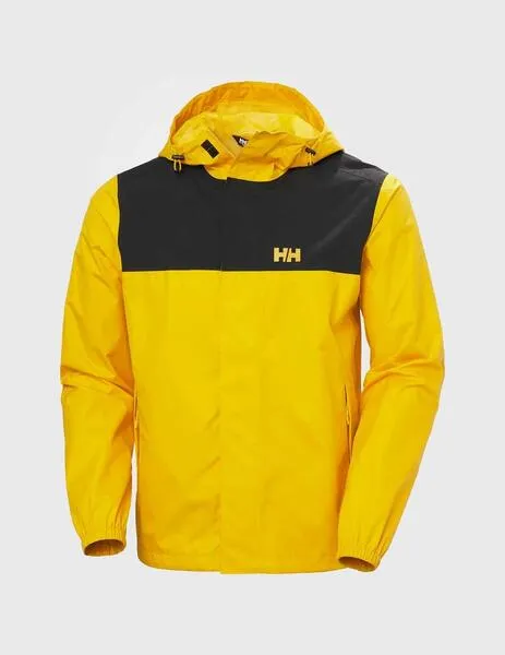 Helly Hansen Vancouver Rain yellow jacket for men.