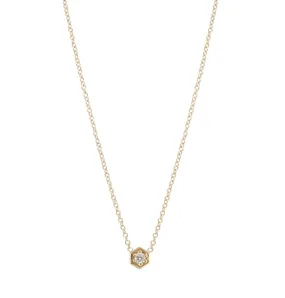 Hexagon Diamond Necklace