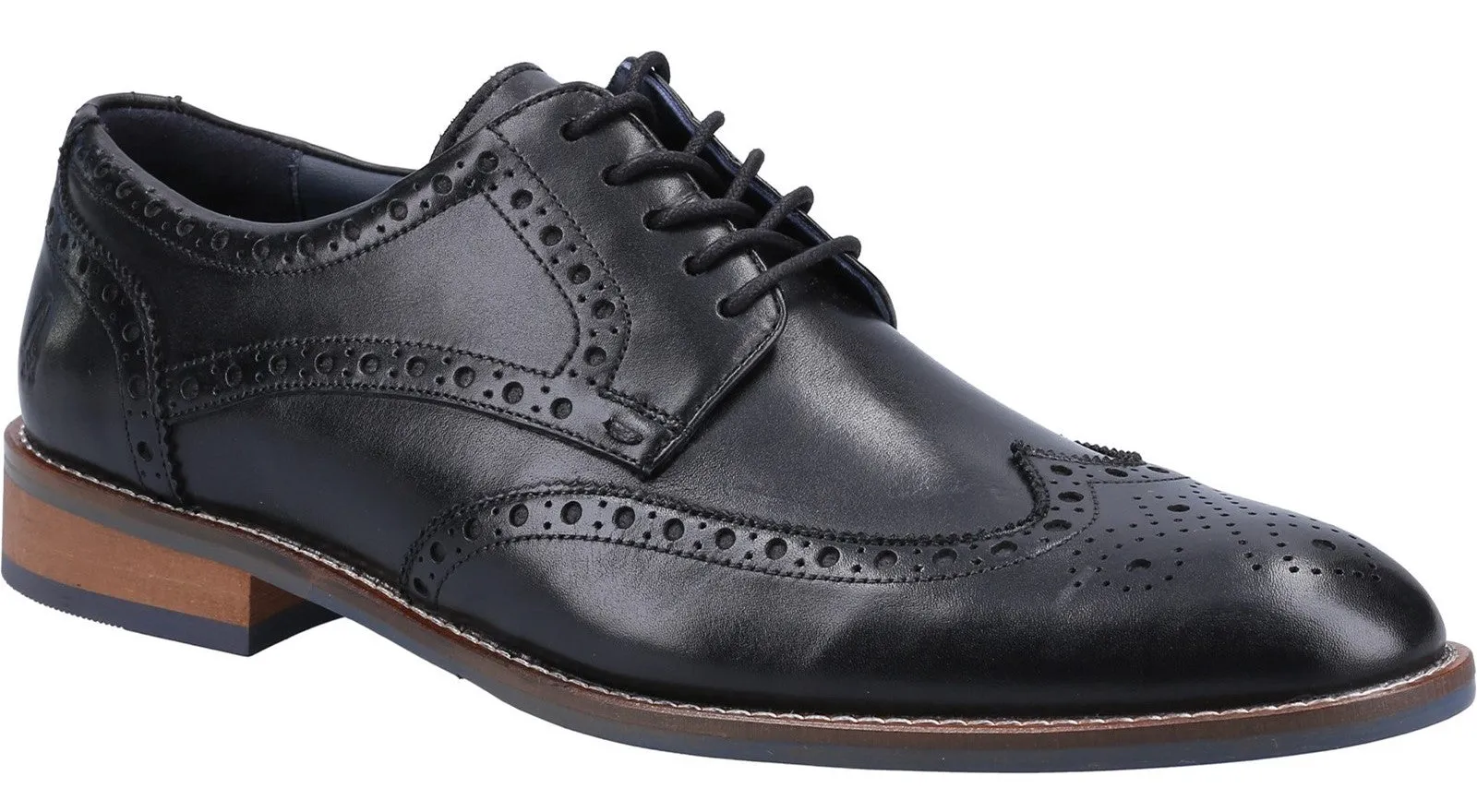 Hush Puppies Dustin Leather Brogue Shoe - Men's Lace Up