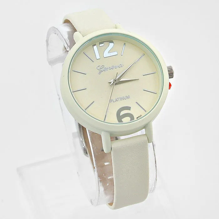 iLLASPARKZ Leather Strap Watch