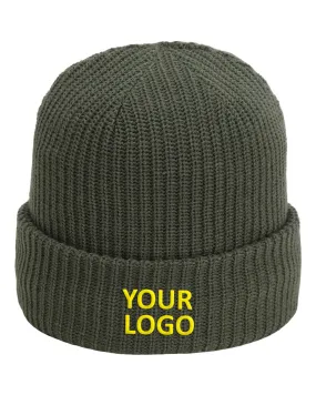 Imperial The Mogul Cuffed Custom Beanies, Earth Green