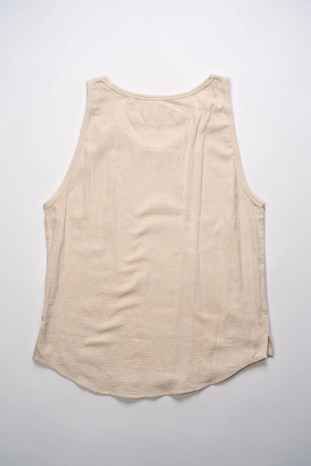 Indi + Ash Ripley Tank Handwoven Kala Cotton - Natural